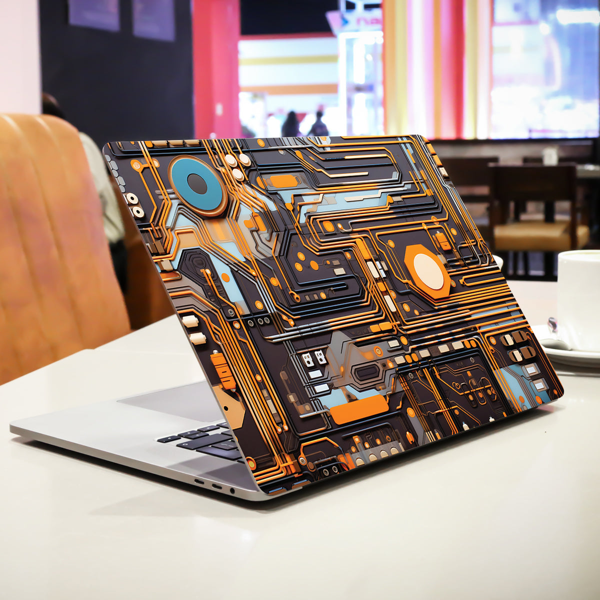 Copper Circuit Design Laptop Skin
