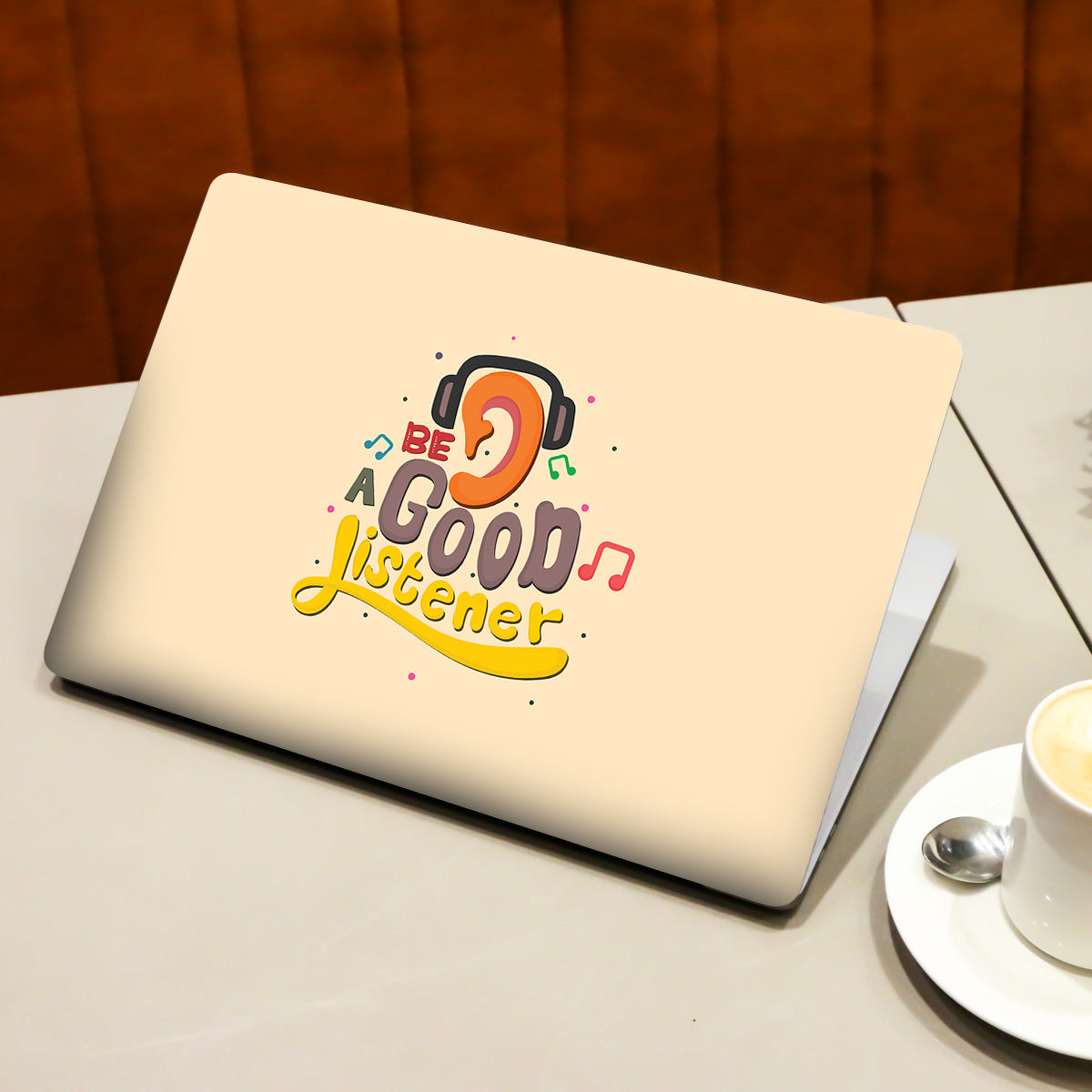 Be a good listener Quote Laptop Skin