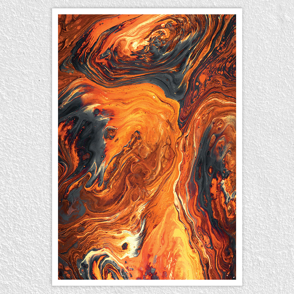 Fomo Store Posters Abstract Copper Marble