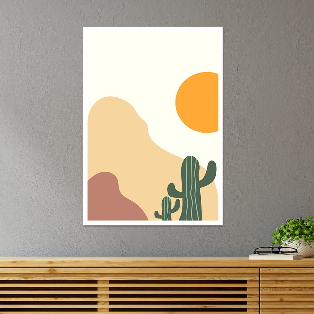 Minimalist Desert Abstract Poster