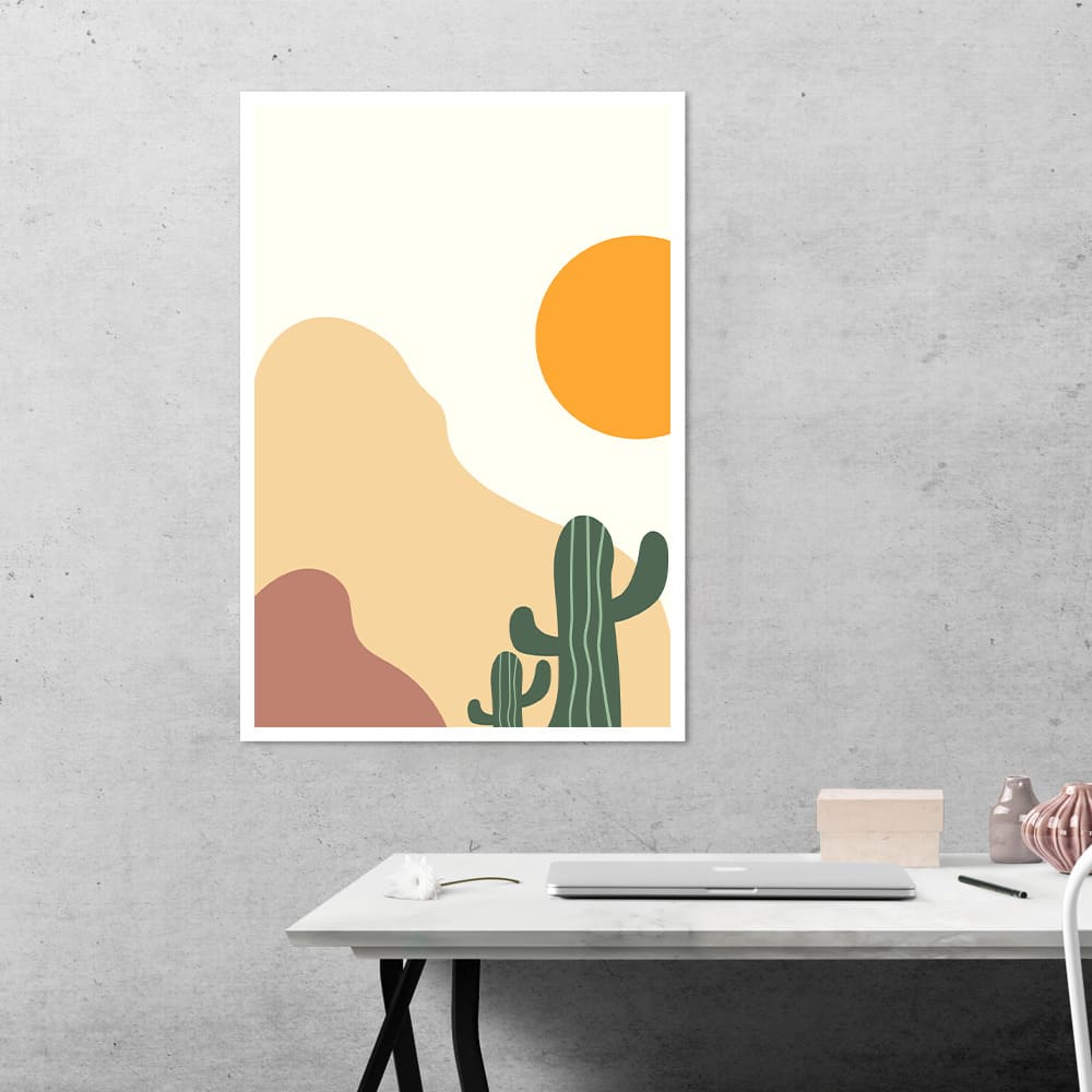 Minimalist Desert Abstract Poster