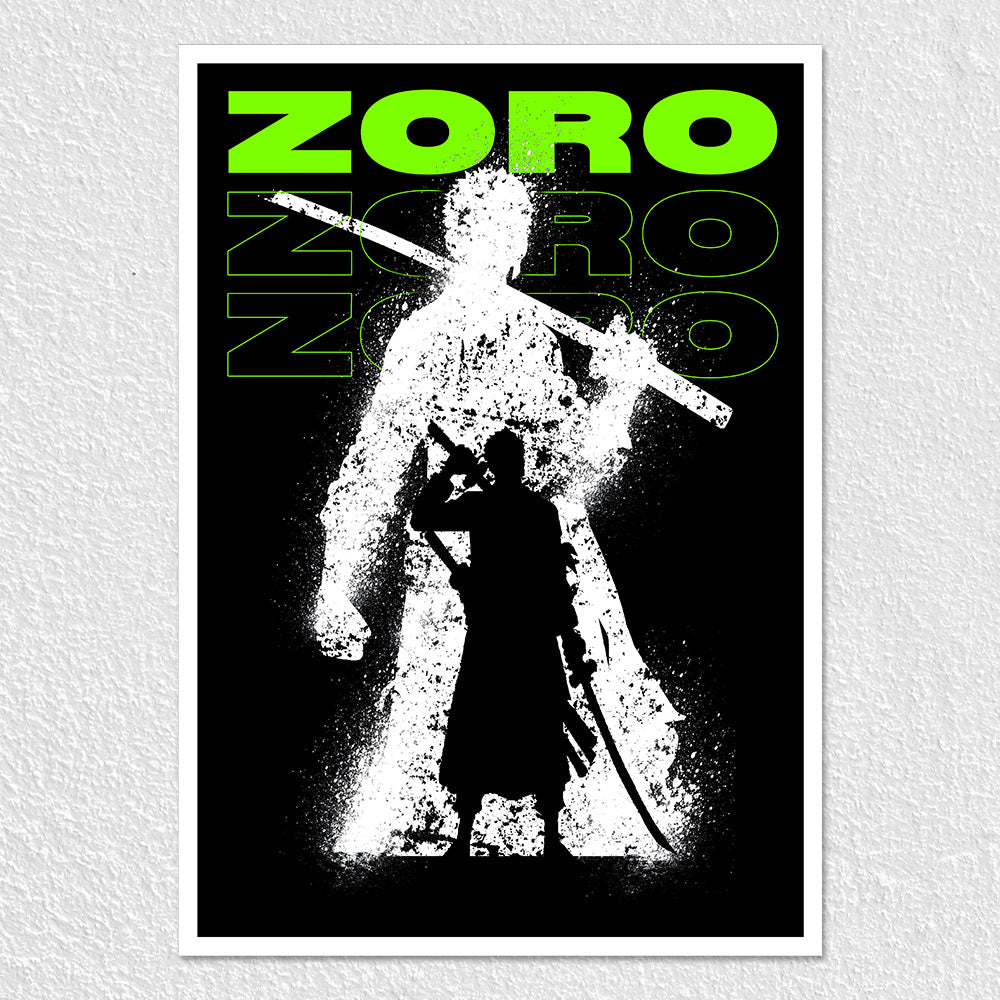 Brothers Innovation Posters Anime Zoro in Green