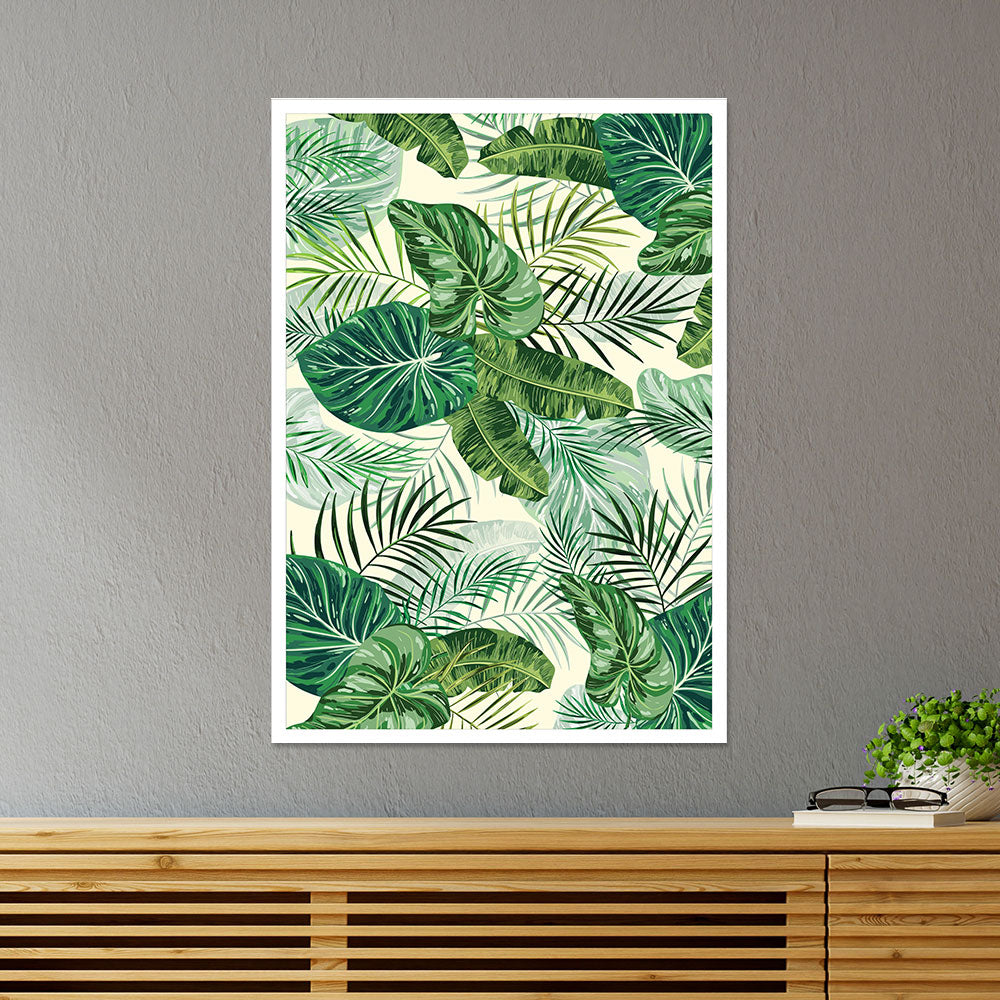 Green Leaves Botanical Poster