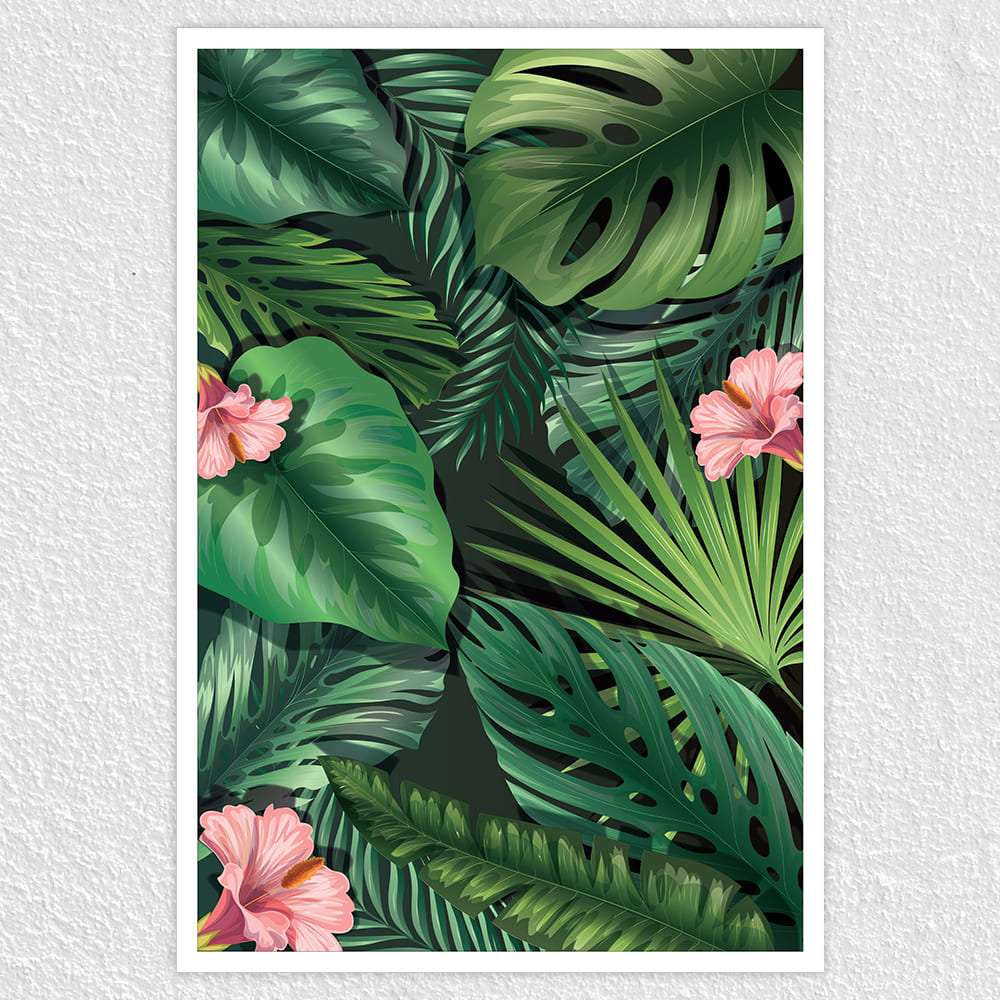 Fomo Store Posters Botanical Green Leaves Flower  