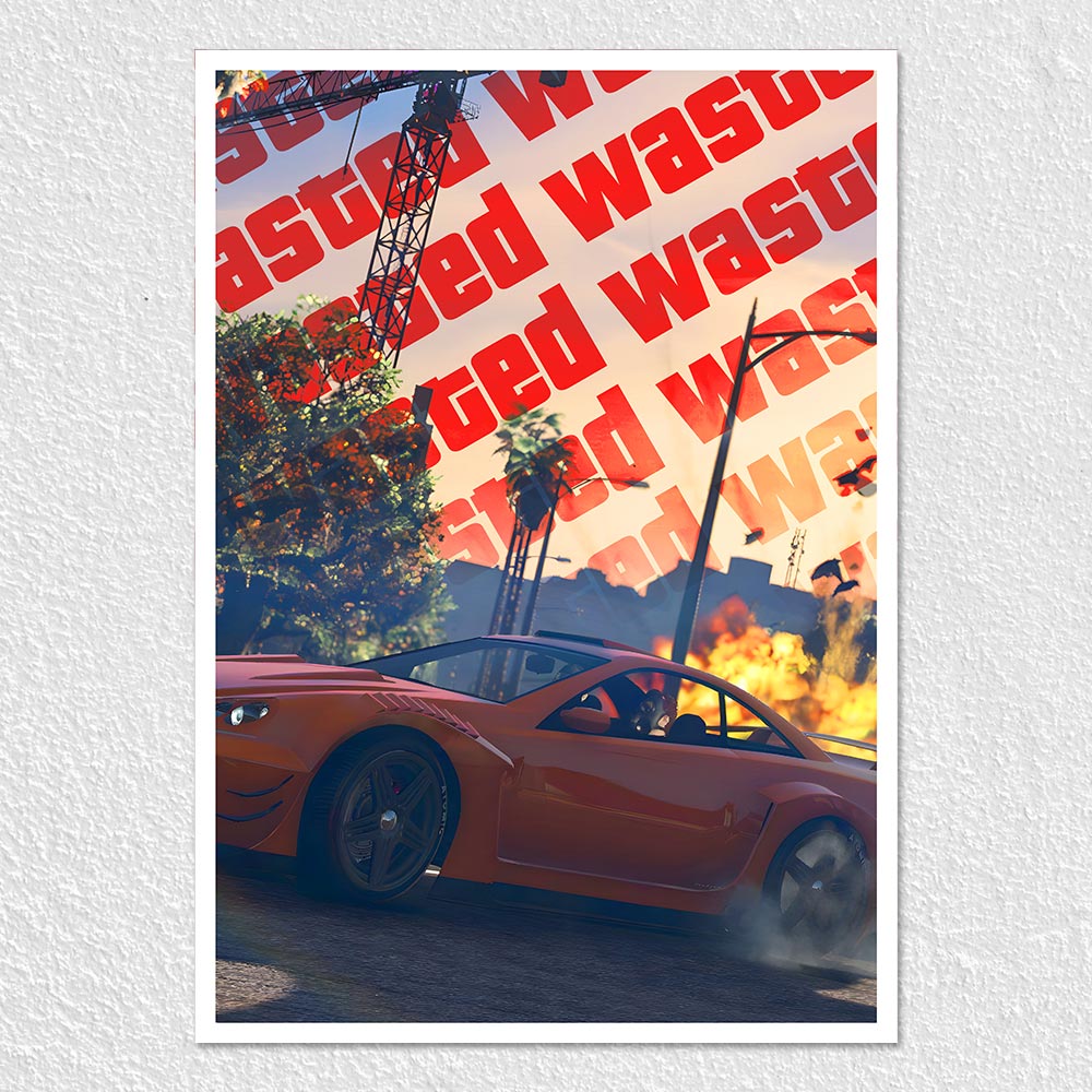 Fomo Store Posters Gaming GTA Wasted 