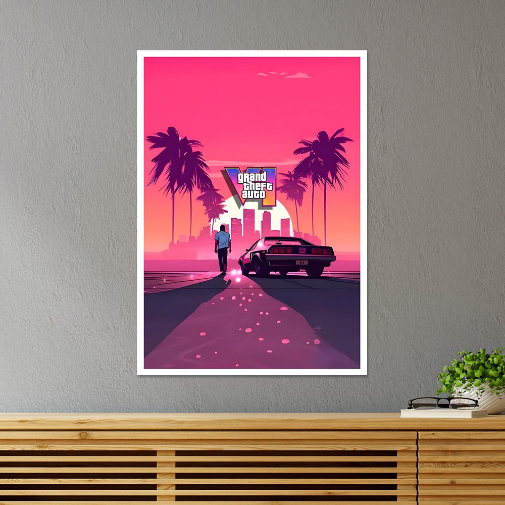 Grand Theft Auto 6 Gaming Poster