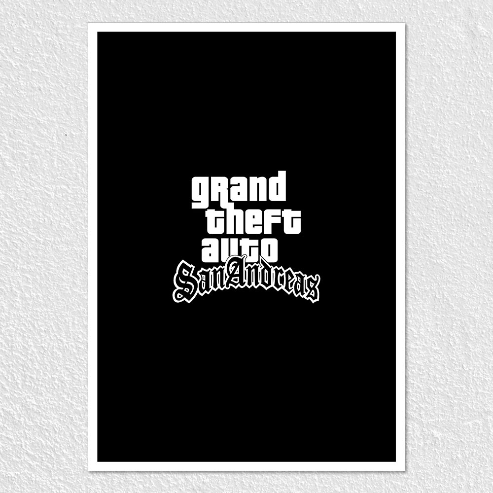 Fomo Store Posters Gaming Grand Theft Auto San Andreas