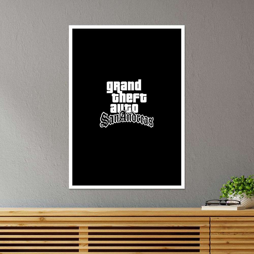 Grand Theft Auto San Andreas Gaming Poster