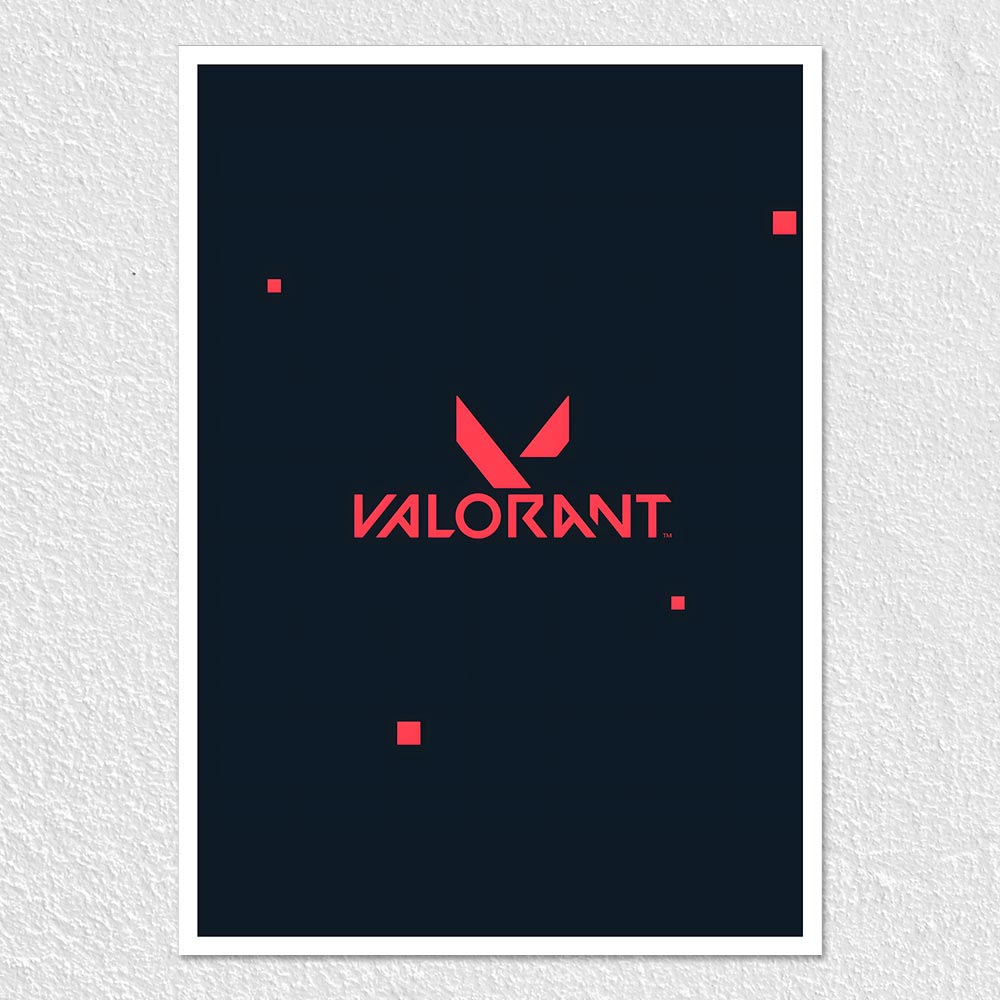 Fomo Store Posters Gaming Valorant in Coral