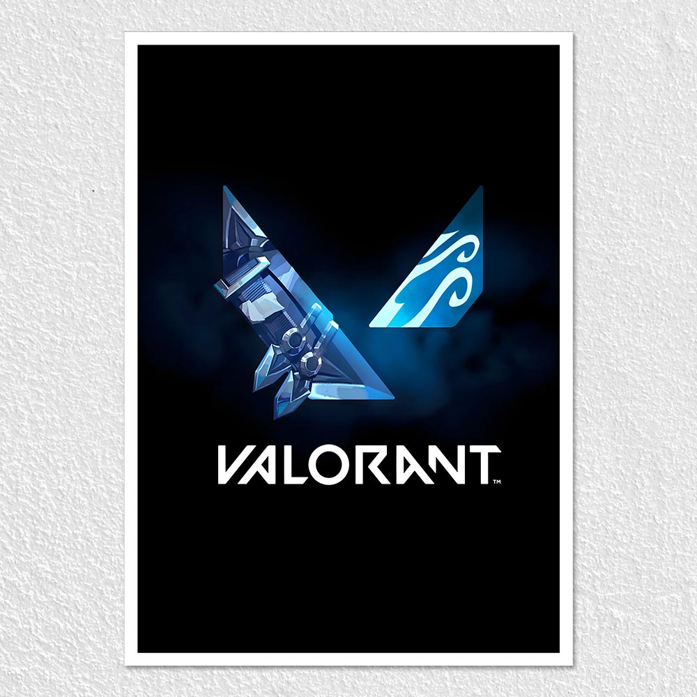 Fomo Store Posters Gaming Valorant in Luminous Blue
