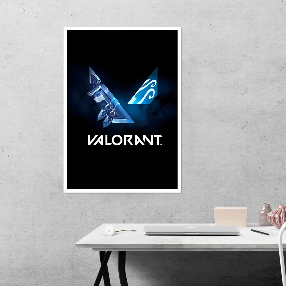 Valorant in Luminous Blue Gaming Poster