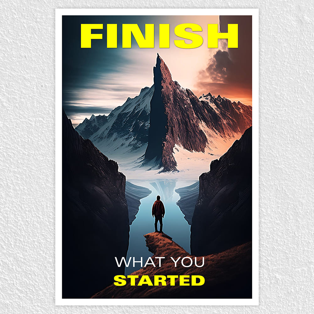 Fomo Store Posters Motivational Finish What You Started