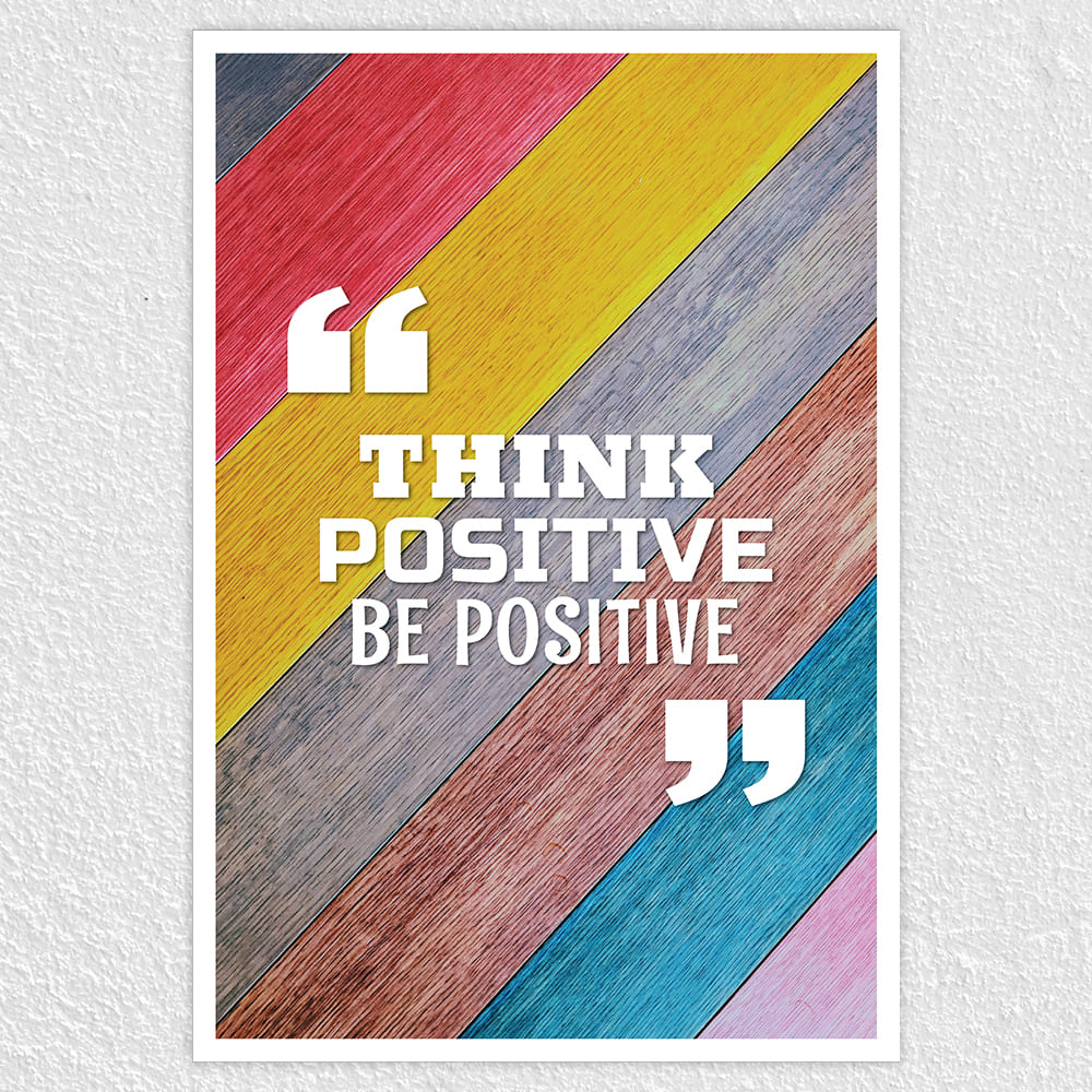 Fomo Store Posters Motivational Think Positive Be Positive