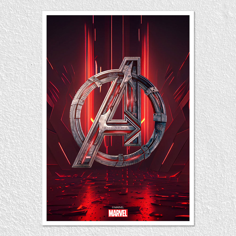 Fomo Store Posters Movies Avengers Logo in Red