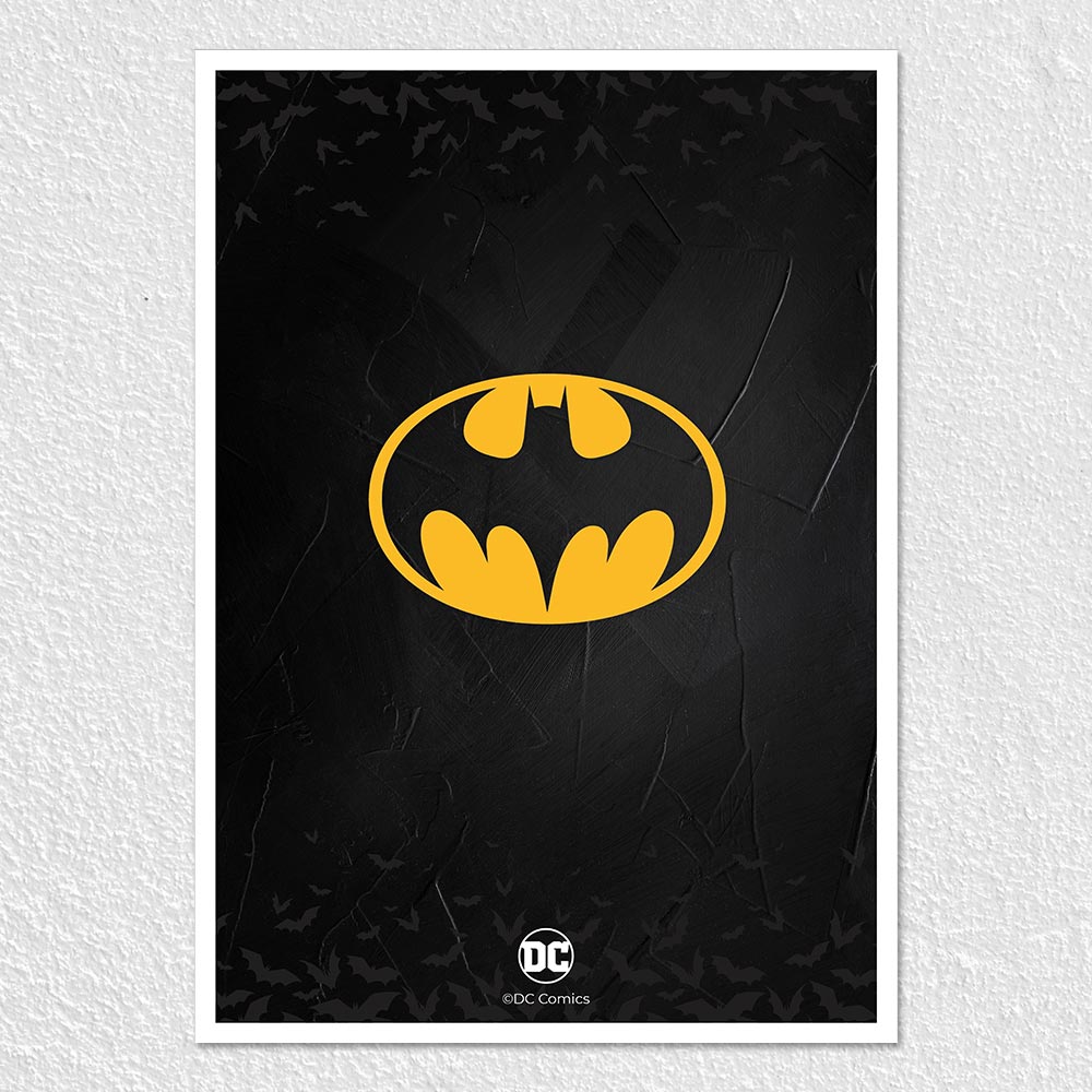 Fomo Store Posters Movies Batman Logo in Yellow