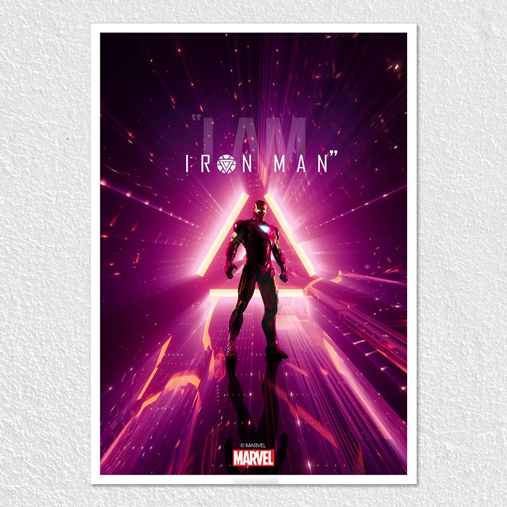 Fomo Store Posters Movies Glowing Guardian Iron Man