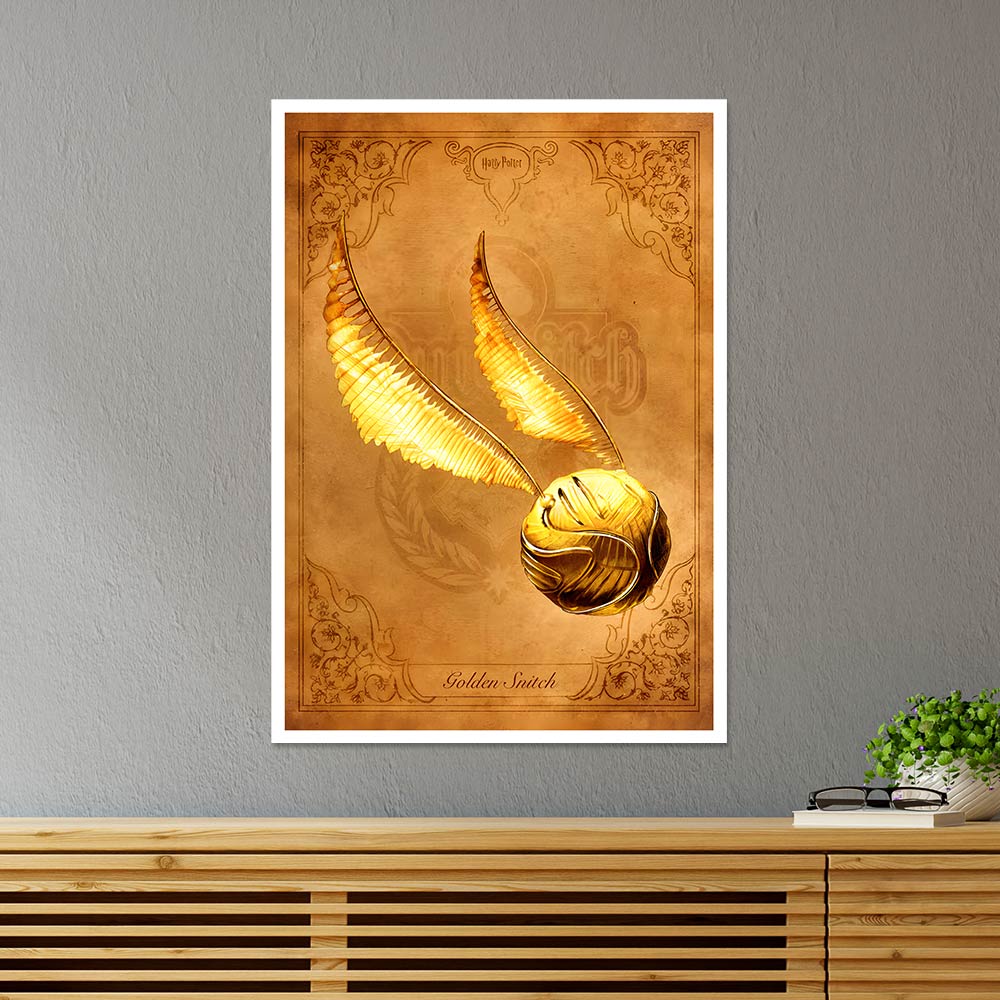 Golden Snitch HP Movies Poster
