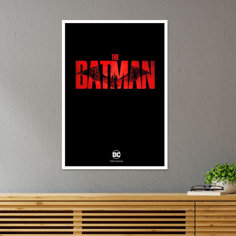 The Batman in Bold Red Movies Poster