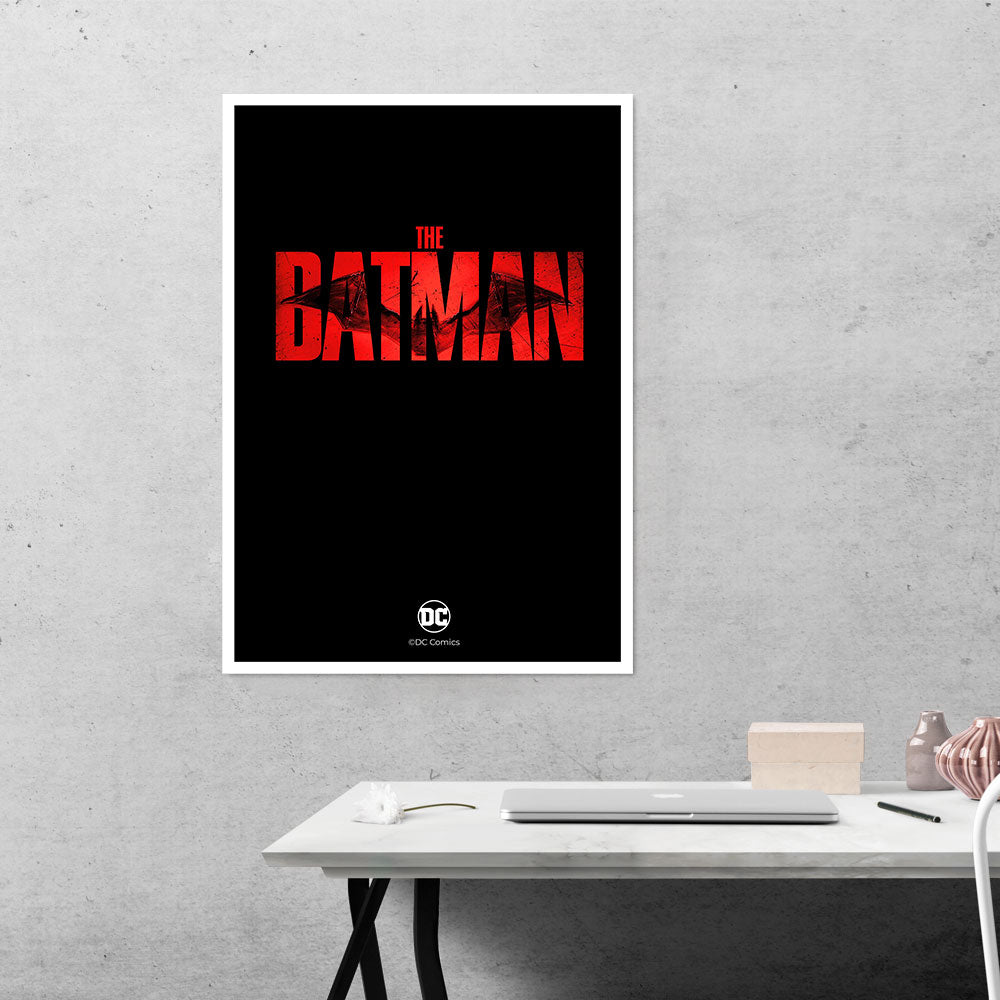The Batman in Bold Red Movies Poster