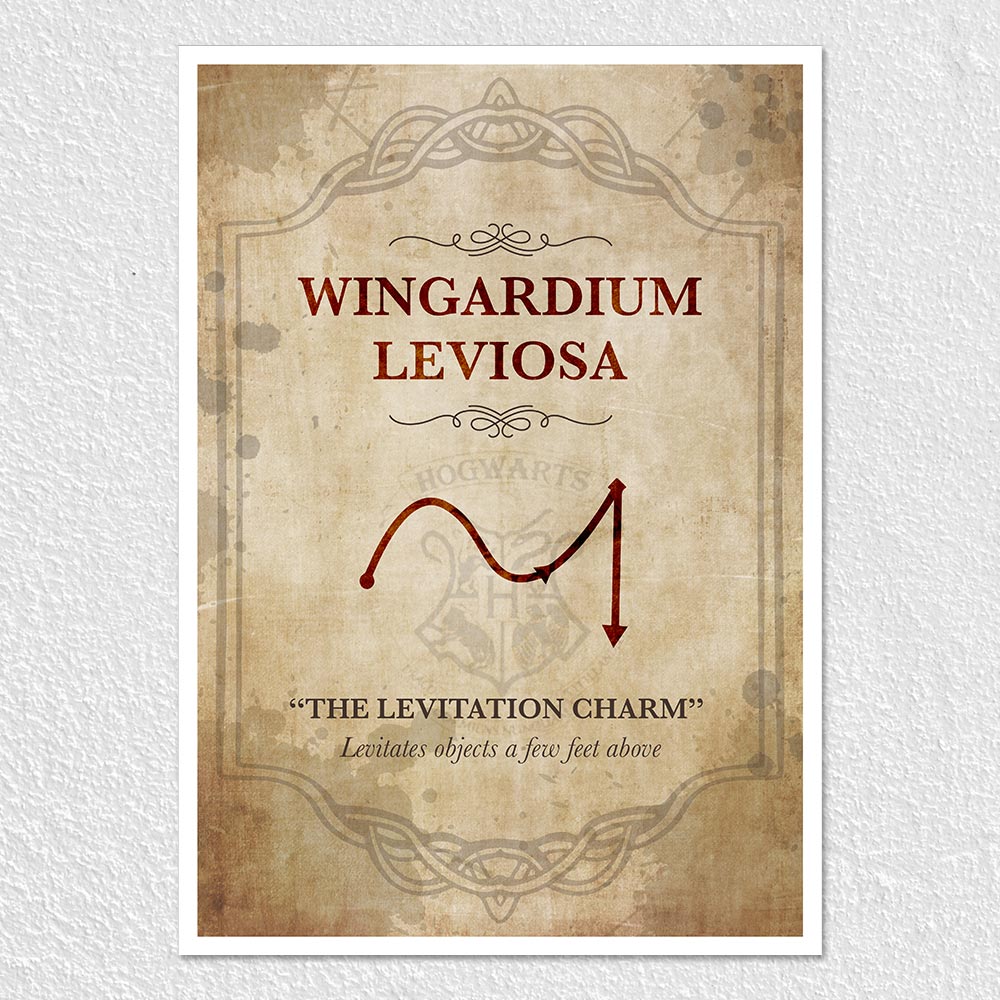 Fomo Store Posters Movies The Levitation Charm Wingardium Leviosa