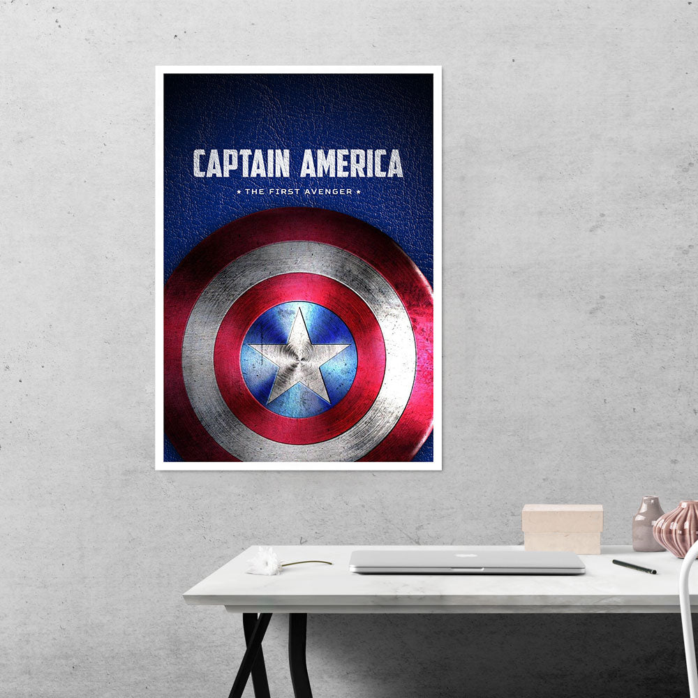 The Shield of Captain America Movies Poster
