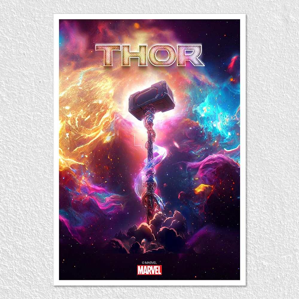 Fomo Store Posters Movies Thunderous Radiance The Mighty Mjolnir
