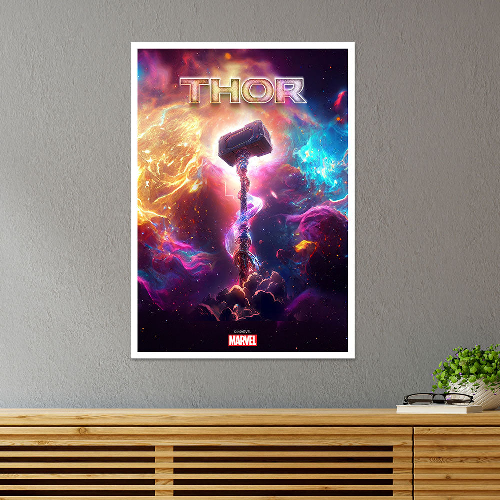 Thunderous Radiance The Mighty Mjolnir Movies Poster