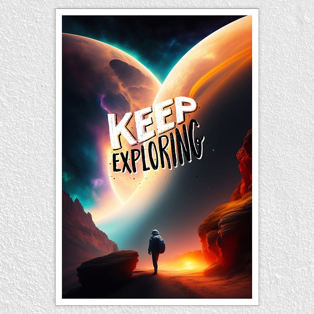 Fomo Store Posters Motivational Keep Exploring