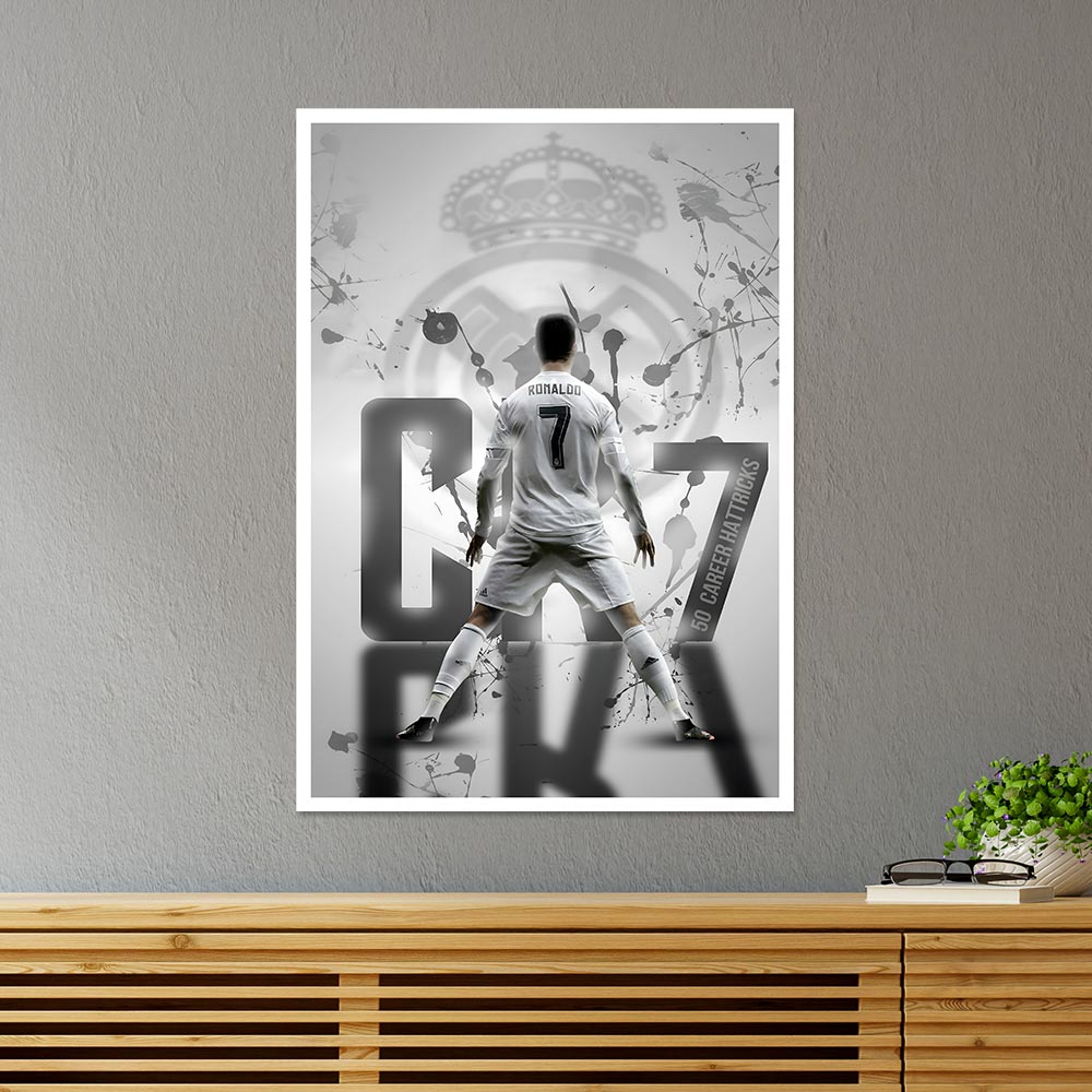 CR7 Ronaldo King of Football Sports Poster