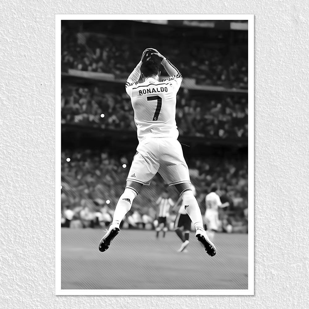 Fomo Store Posters Sports Cristiano Ronaldo in BW