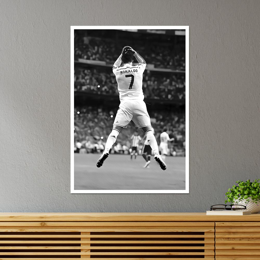 Cristiano Ronaldo in BW Sports Poster