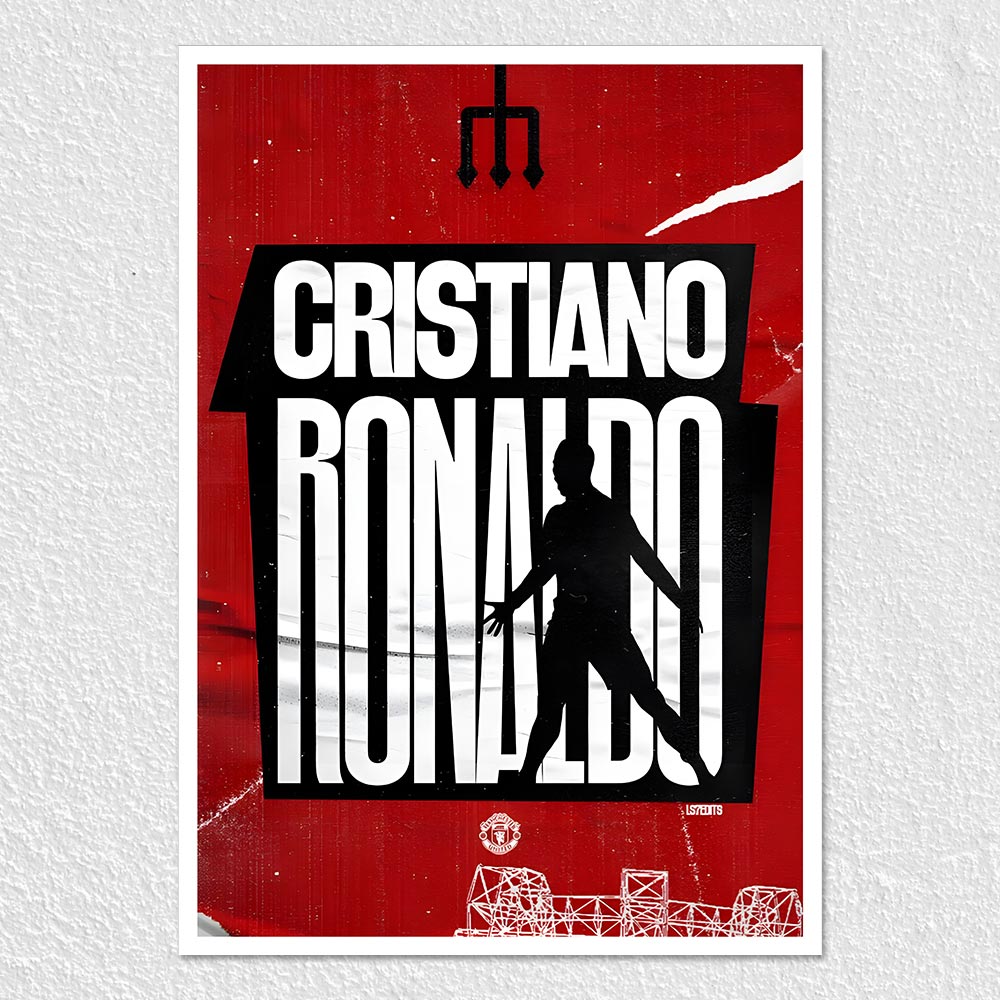 Fomo Store Posters Sports Cristiano Ronaldo in Red