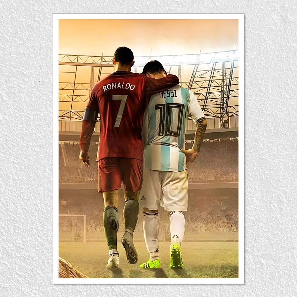 Fomo Store Posters Sports Legends of the Football Messi and Ronaldo