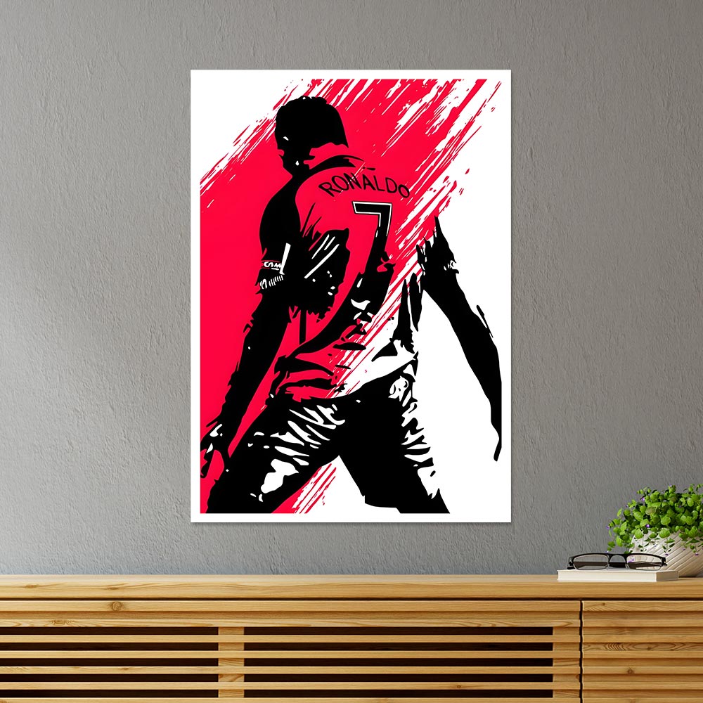 Ronaldo in Action Sports Poster