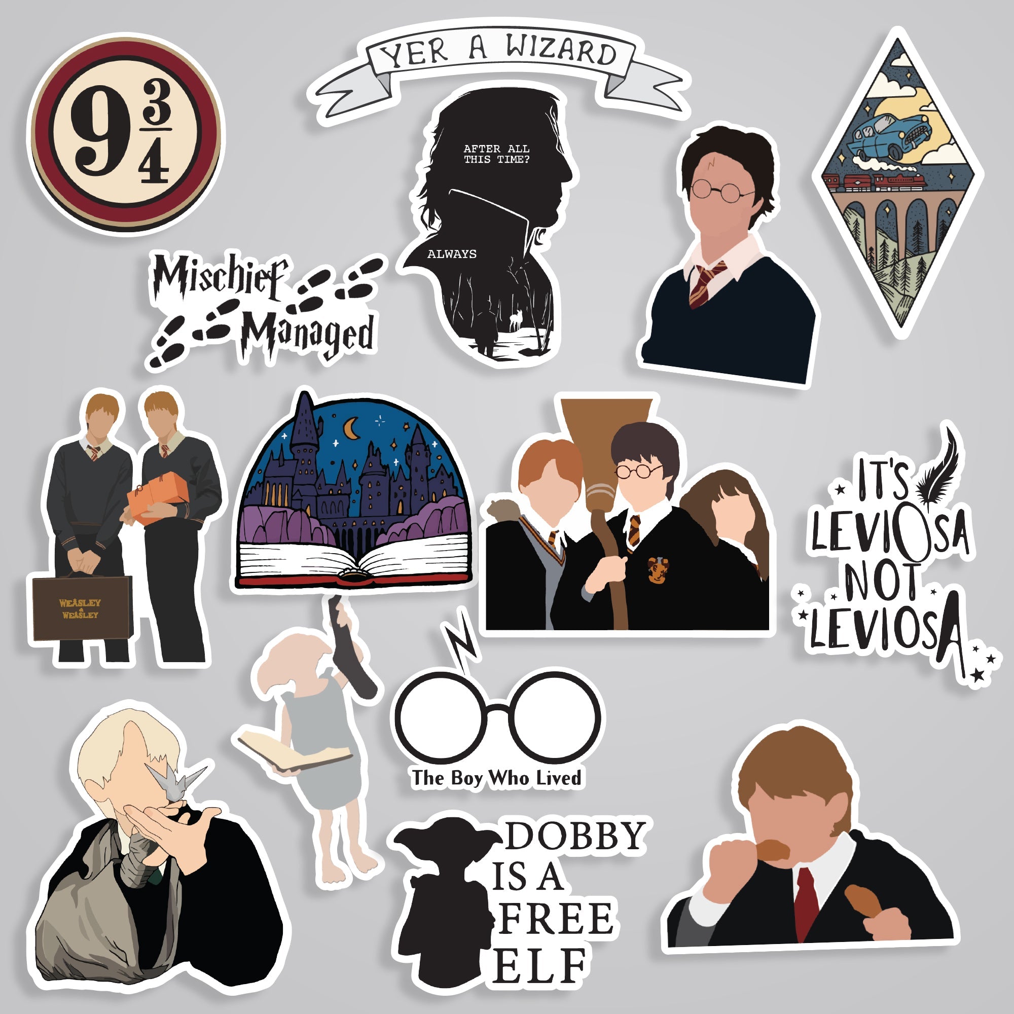 Fomo Store 15 Harry Potter Stickers in Pack 1