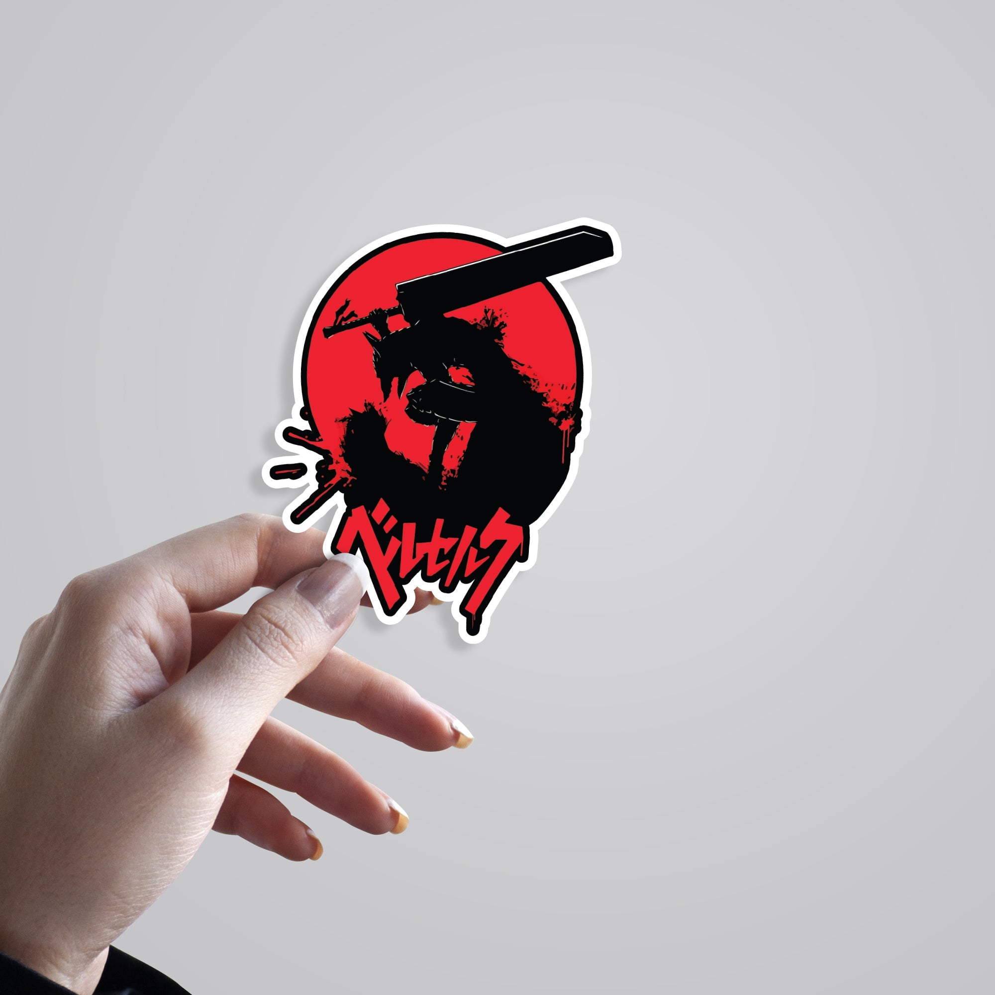 Berserk Red Anime Stickers