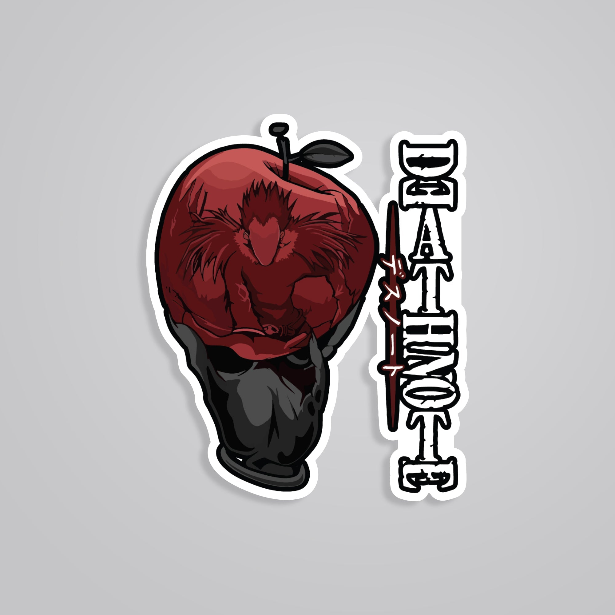 Fomo Store Stickers Anime Death Note Red Apple