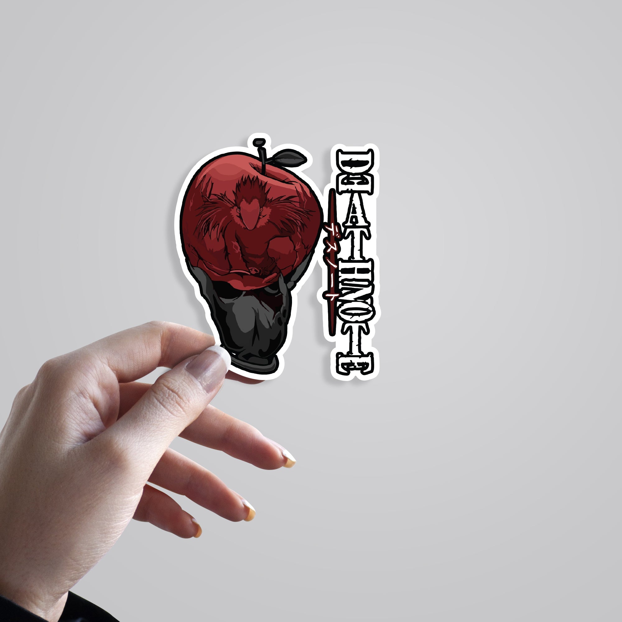 Death Note Red Apple Anime Stickers