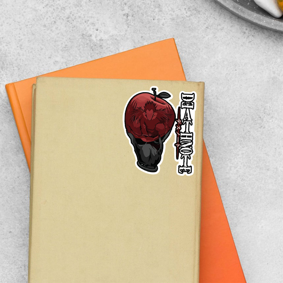 Death Note Red Apple Anime Stickers