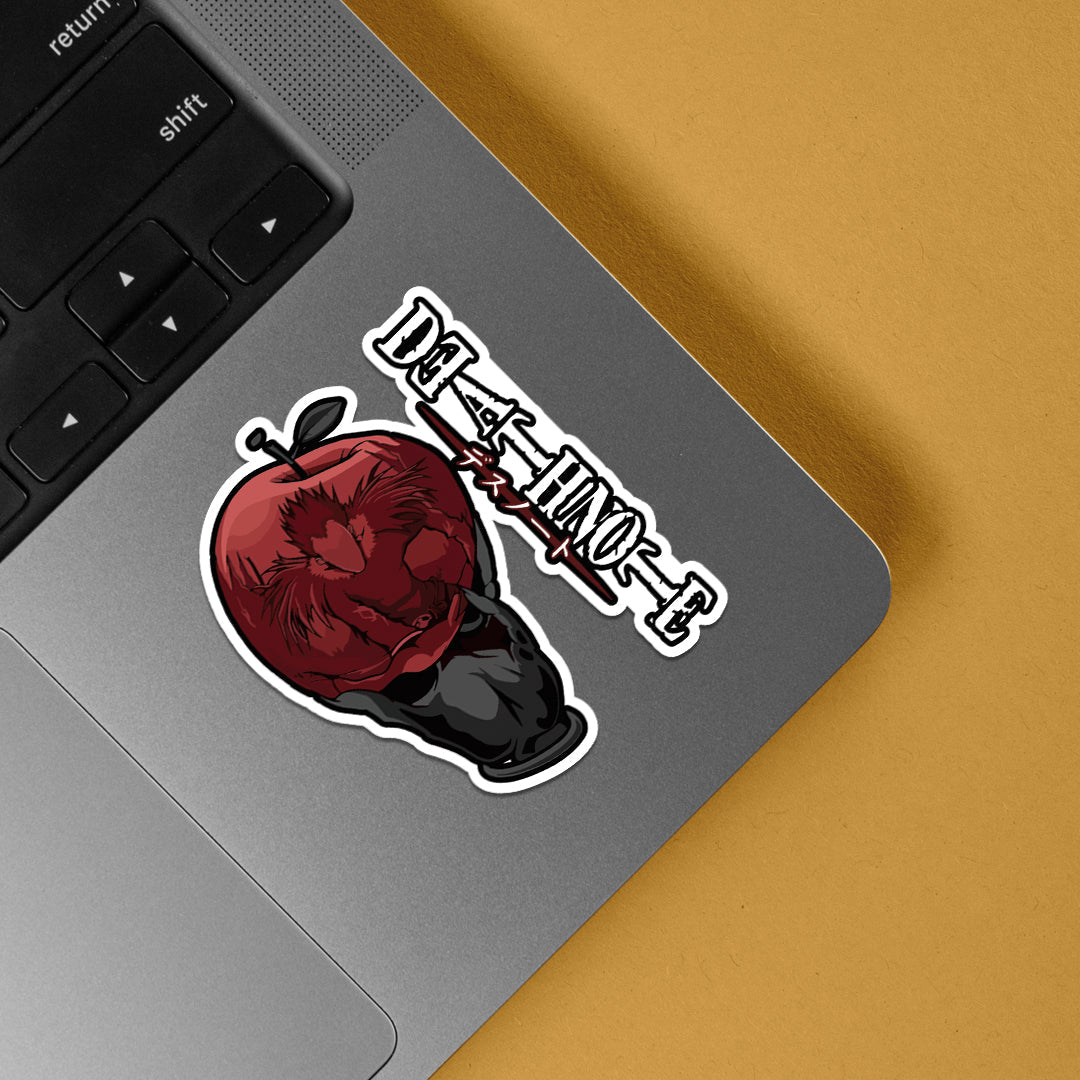 Death Note Red Apple Anime Stickers