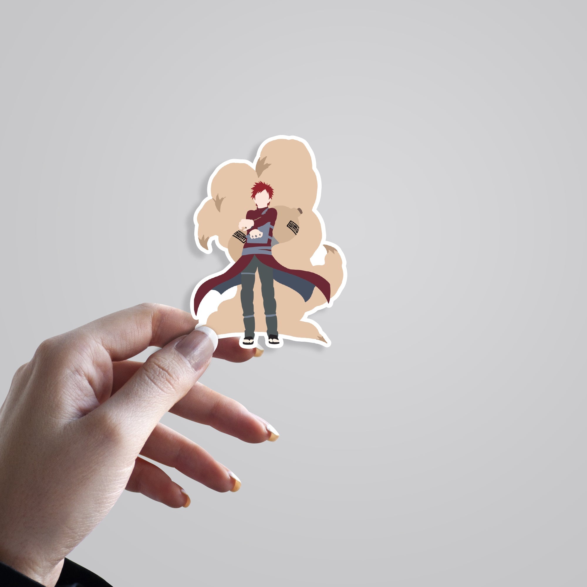 Gaara Minmalist Anime Stickers