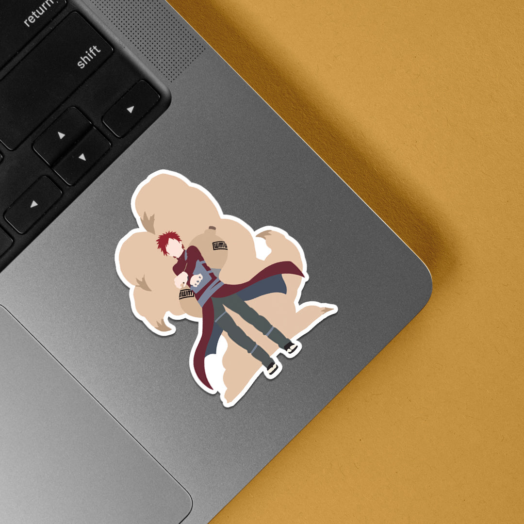 Gaara Minmalist Anime Stickers