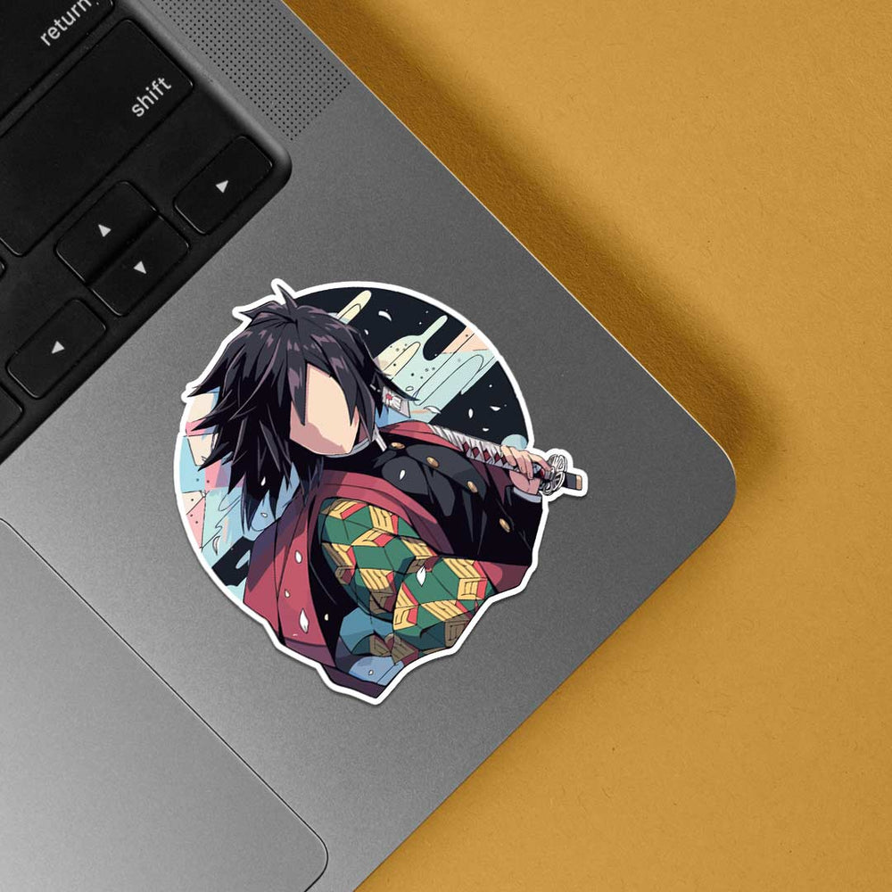 Giyu Tomioka Anime Stickers - Exclusive Design