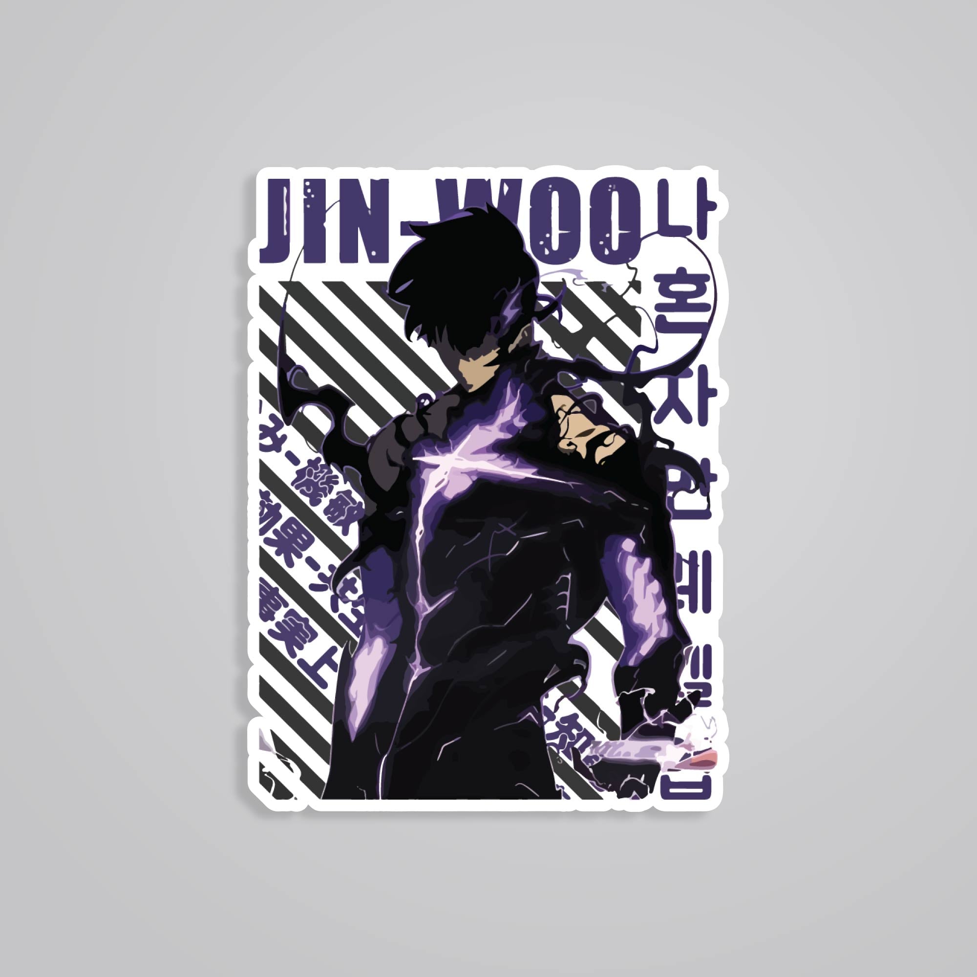 Fomo Store Stickers Anime Jin Woo in Purple