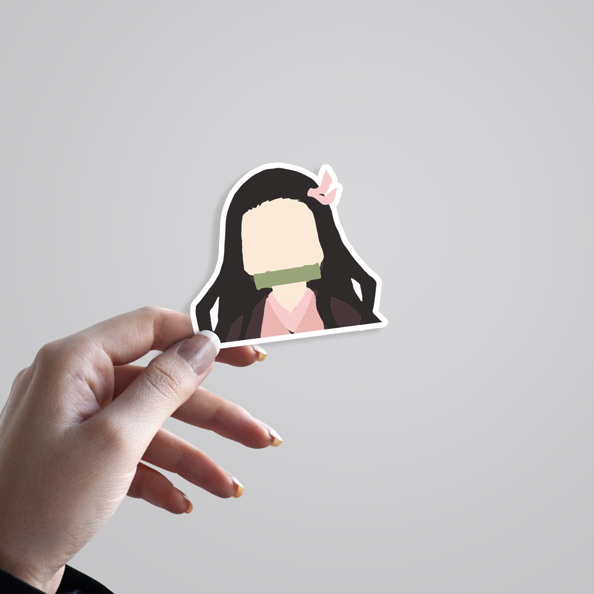 Fomo Store Stickers Anime Nezuko Minimalist