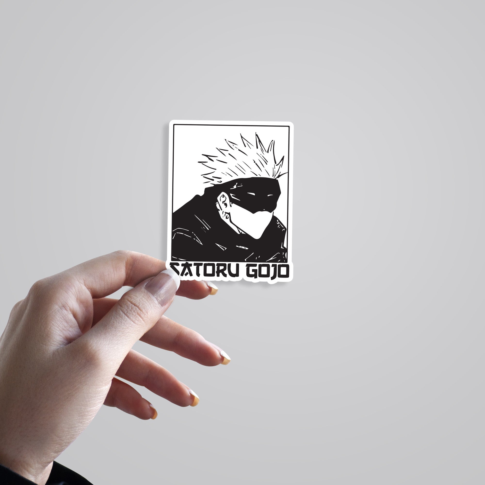 Satoru Gojo Black & White Anime Stickers