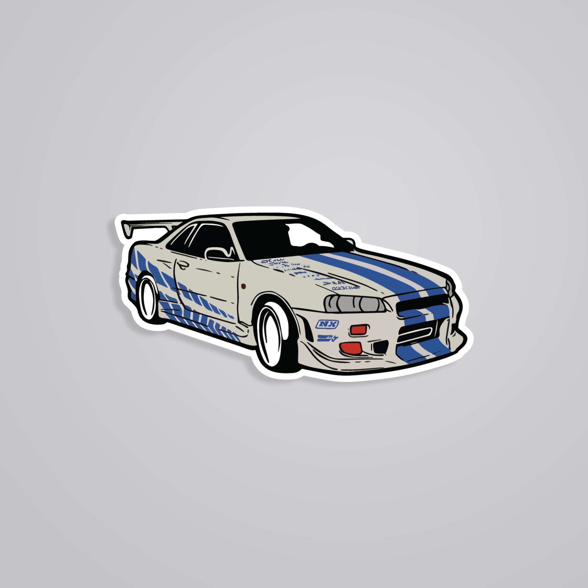 Fomo Store Stickers Cars & Bikes Nissan GTR R34