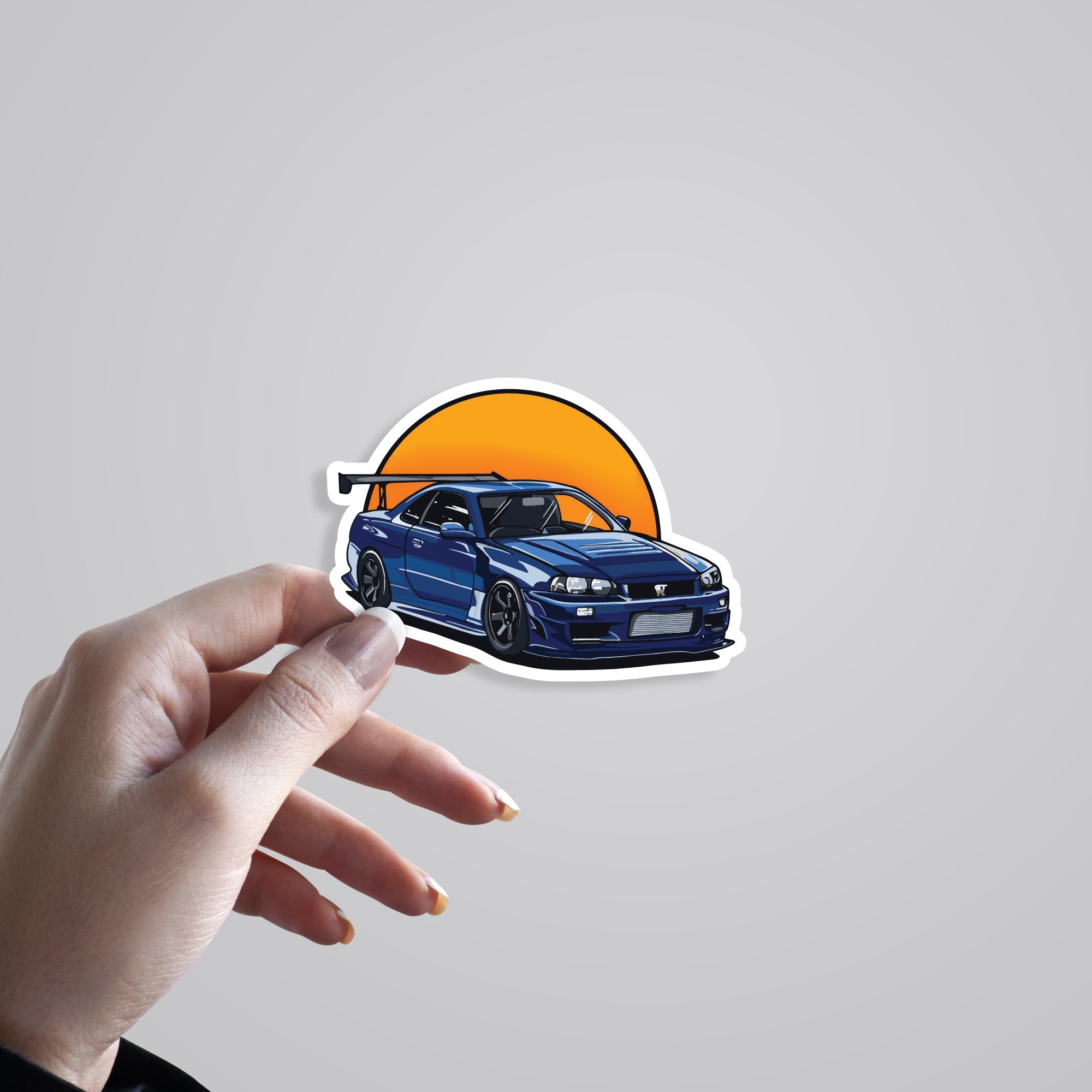 R34 GTR Cars & Bikes Stickers