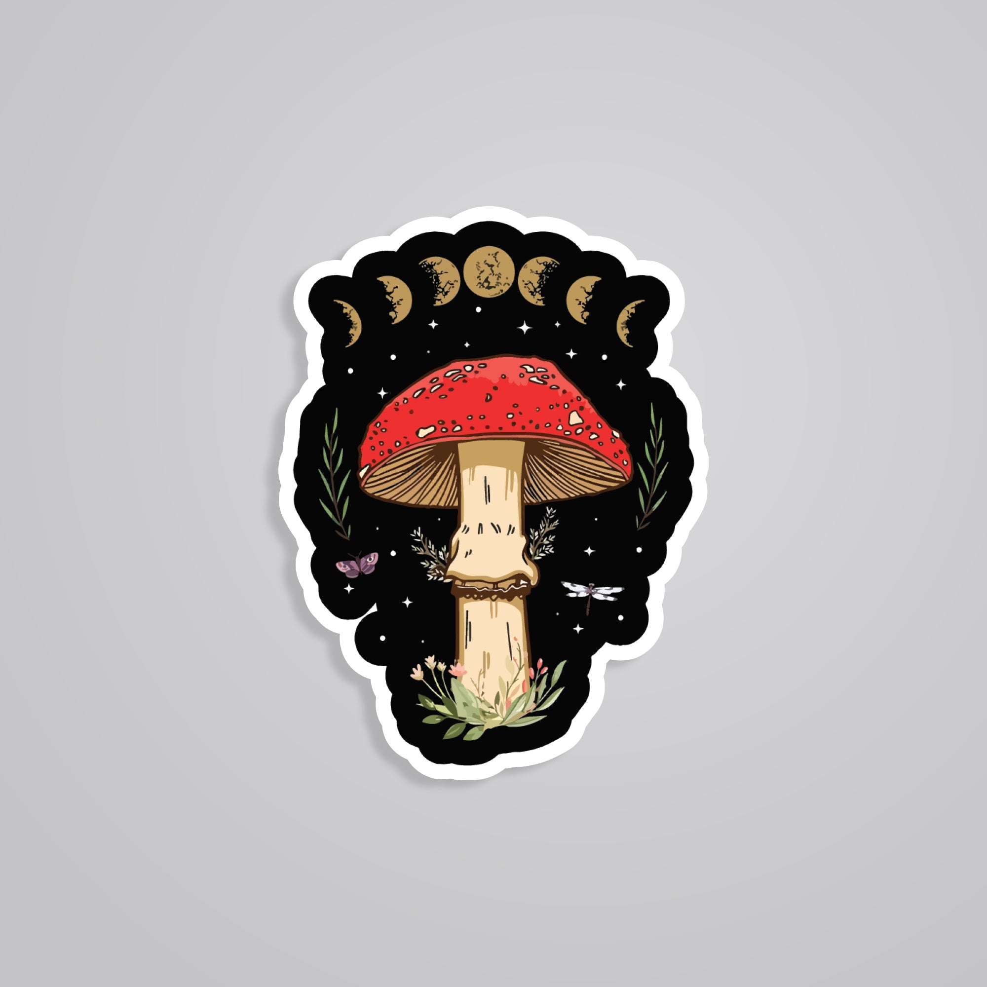 Fomo Store Stickers Casual Aesthetic Mushroom Fungi