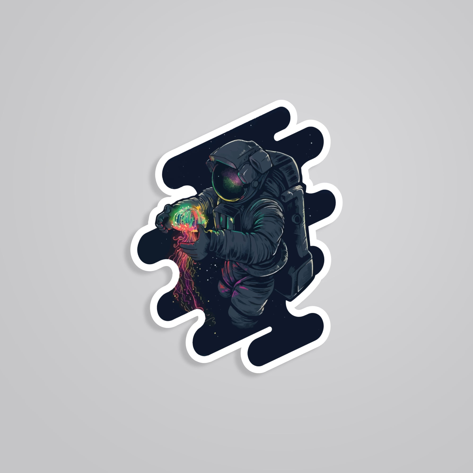 Fomo Store Stickers Casual Astronaut with Jelly in Space